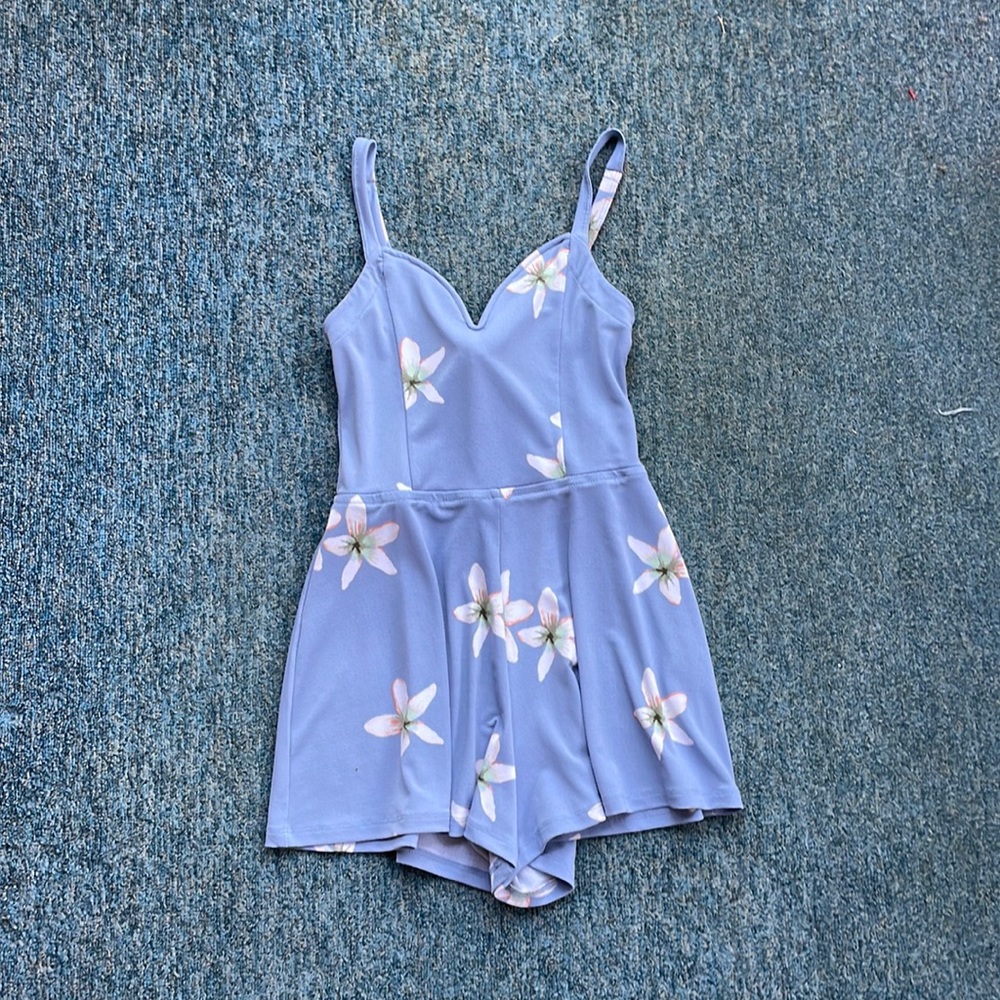 blue romper